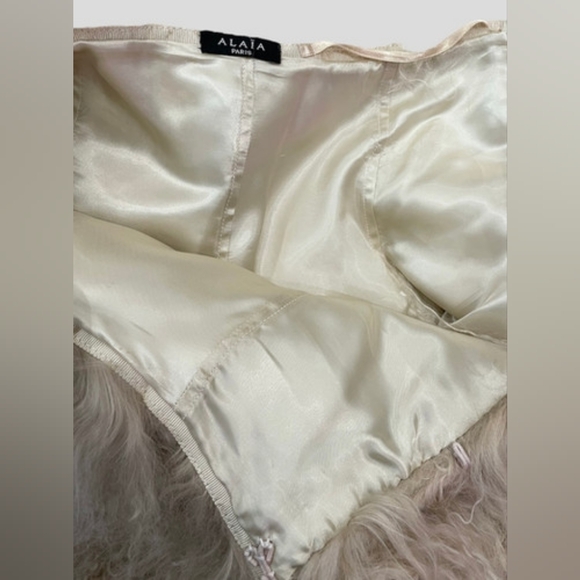 Sz 36 nwot $5130 ALAIA mongolian lamb fur mini skirt from 2018 runway - Picture 4 of 9
